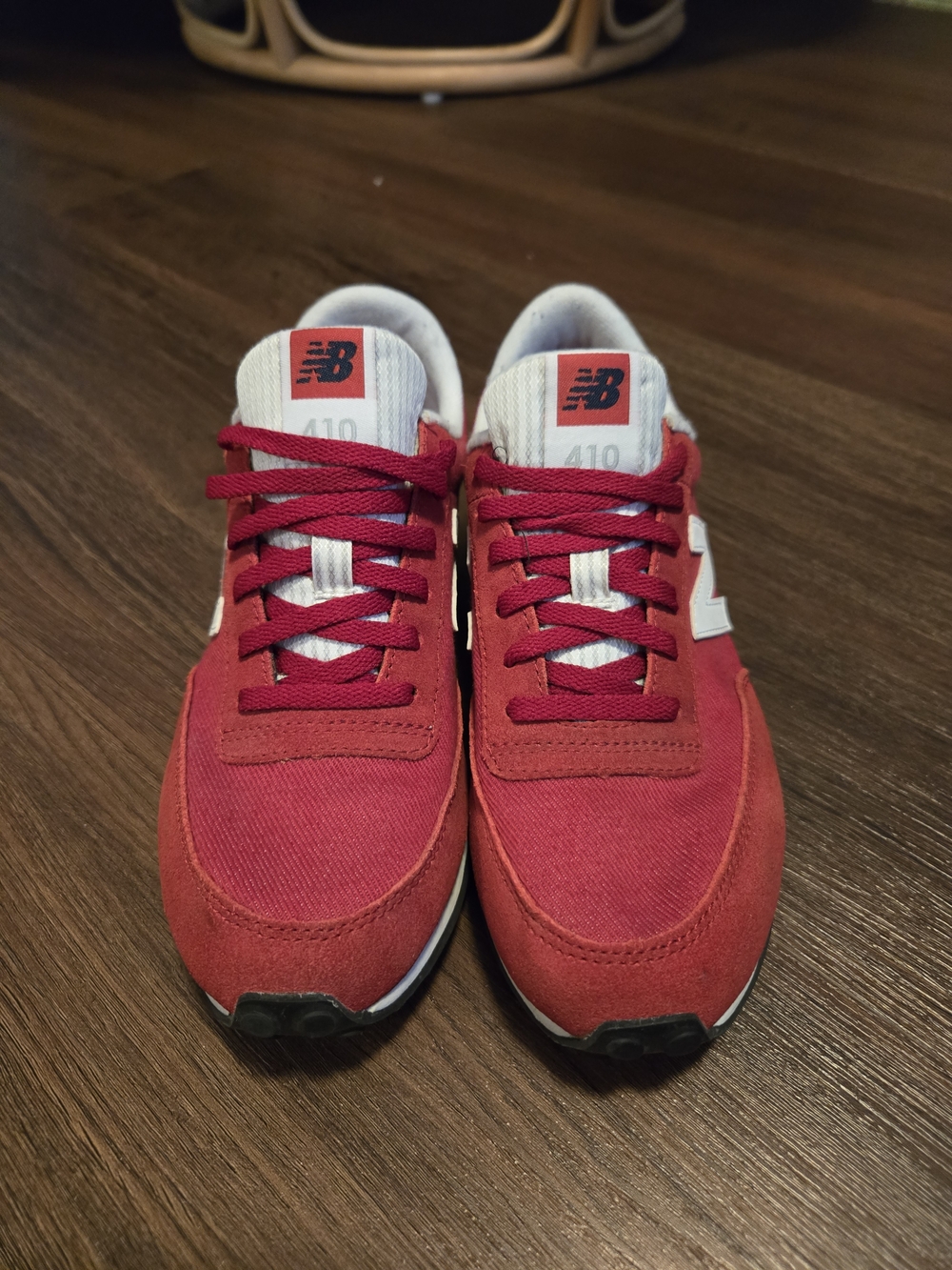 New Balance Women’s Red & White Retro Sneakers